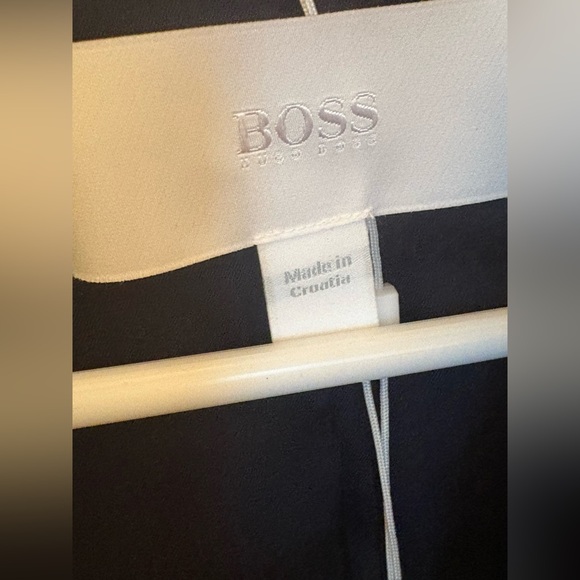 NWT Hugo Boss blue jade Janera cotton blazer US 16 lined, pockets, CLASSY $545 - Picture 7 of 16